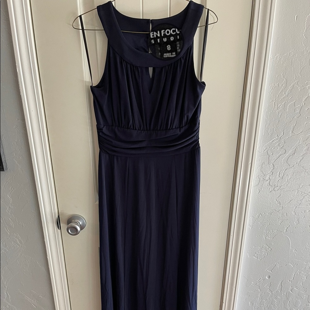 Maxi dark blue dress